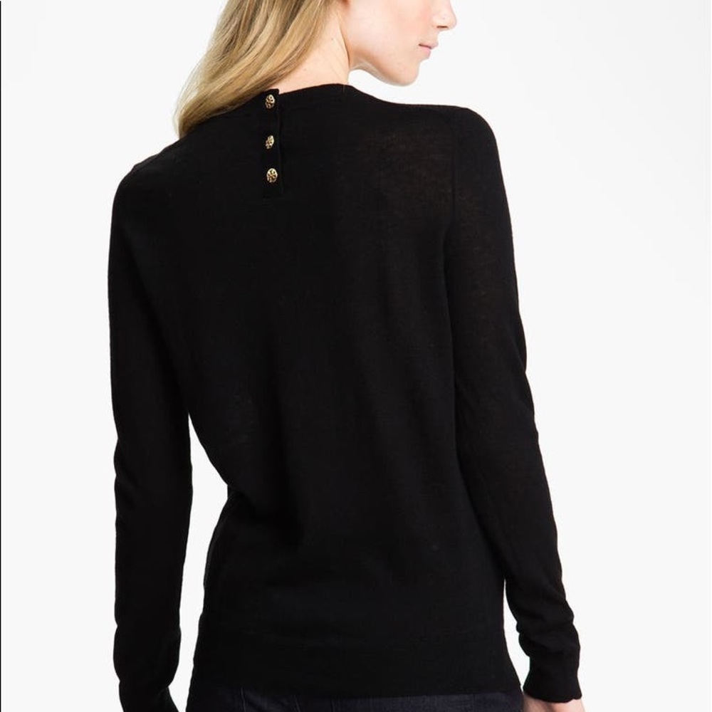 NWT Tory Burch Cashmere Back Collar Botton Sweater​​